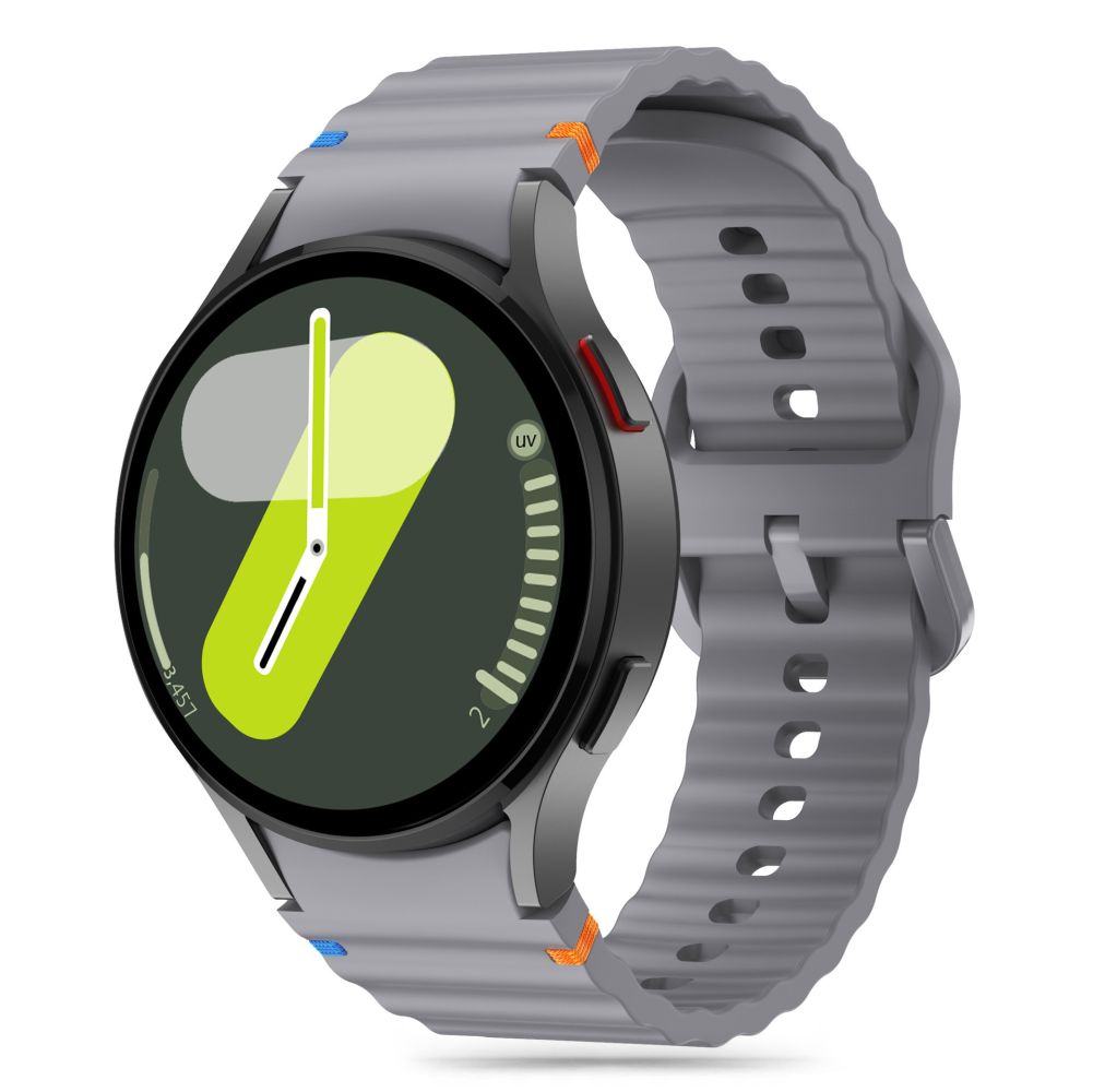 Tech-Protect Silikoninen Sport Samsung Galaxy Watch 4/5/5 Pro/6/7/FE Hihna Harmaa