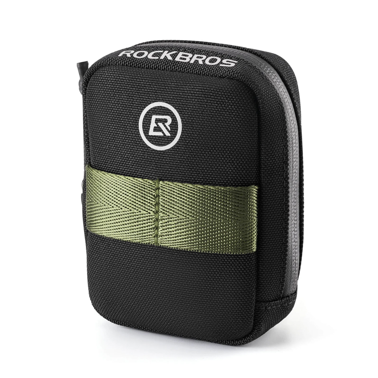Rockbros mini satulalaukku CO2-patruunan pitimellä - musta/vihreä