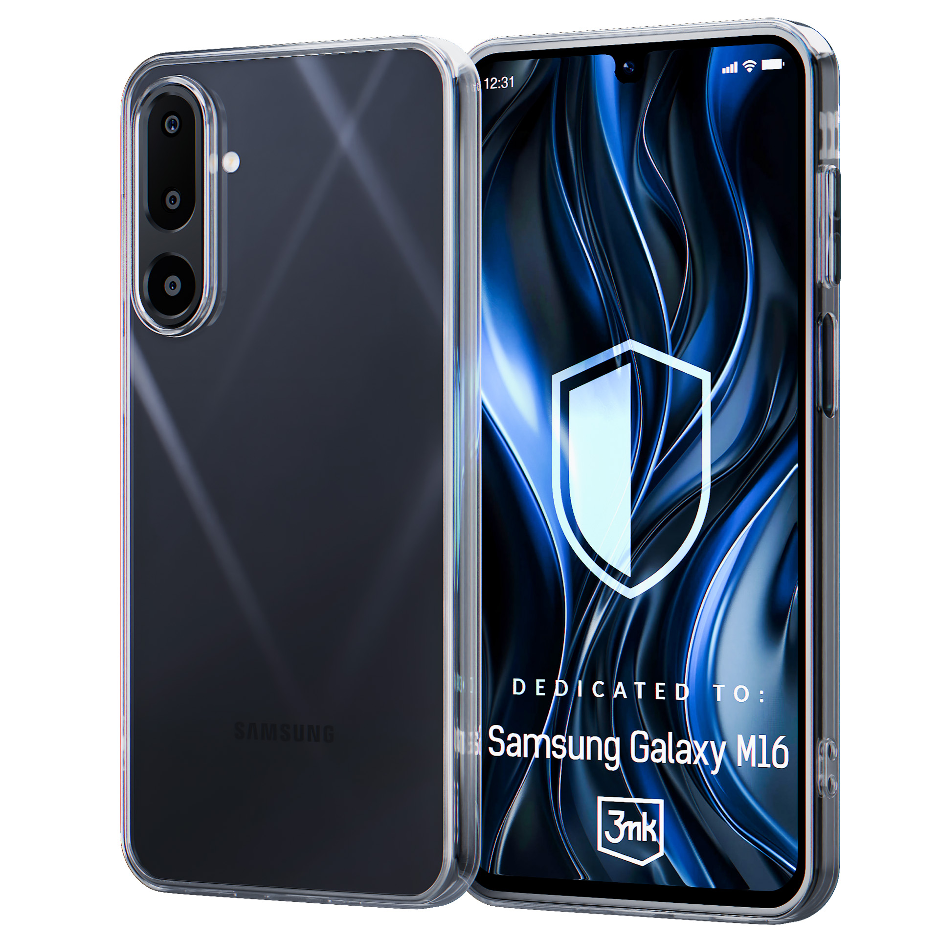 3mk Clear -suojakuori Samsung Galaxy M16 5G - läpinäkyvä