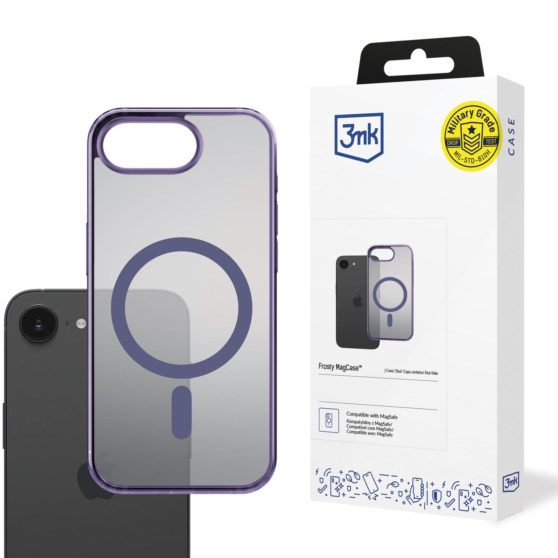 3mk Frosty MagCase Apple iPhone 16E:lle - violetti