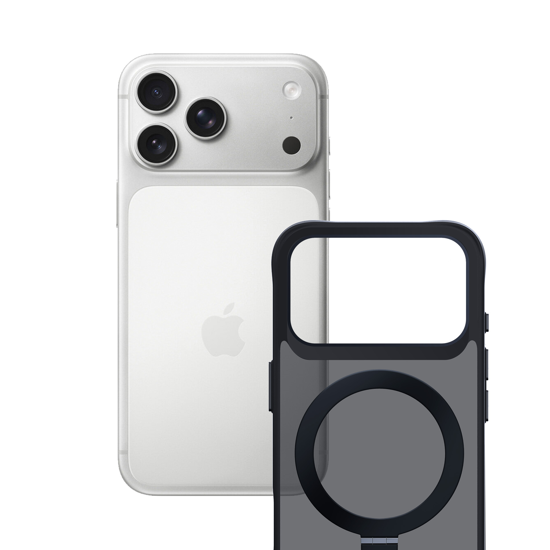 3mk Smoke Case Mag&Stand iPhone 17 Pro:lle - Musta