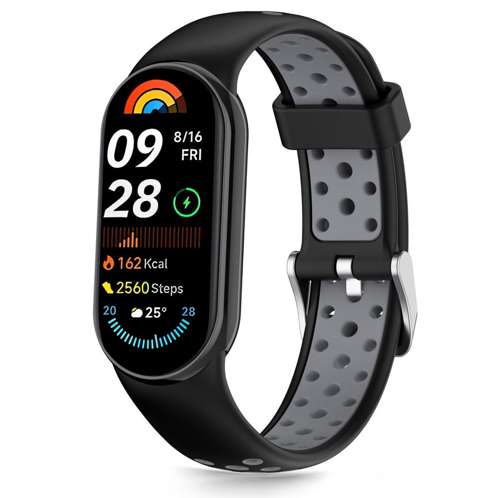 Tech-Protect Iconband Air Xiaomi Smart Band 8/9/10/NFC musta/harmaa