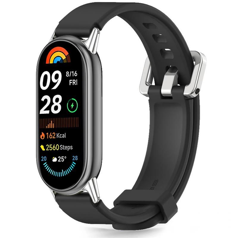 Tech-Protect Iconband Classic Xiaomi Smart Band 8/9/10/NFC musta