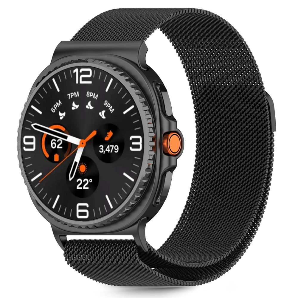 Tech-Protect Milaneseband Samsung Galaxy Watch 8 / Classic (40 / 44 / 46 mm) musta