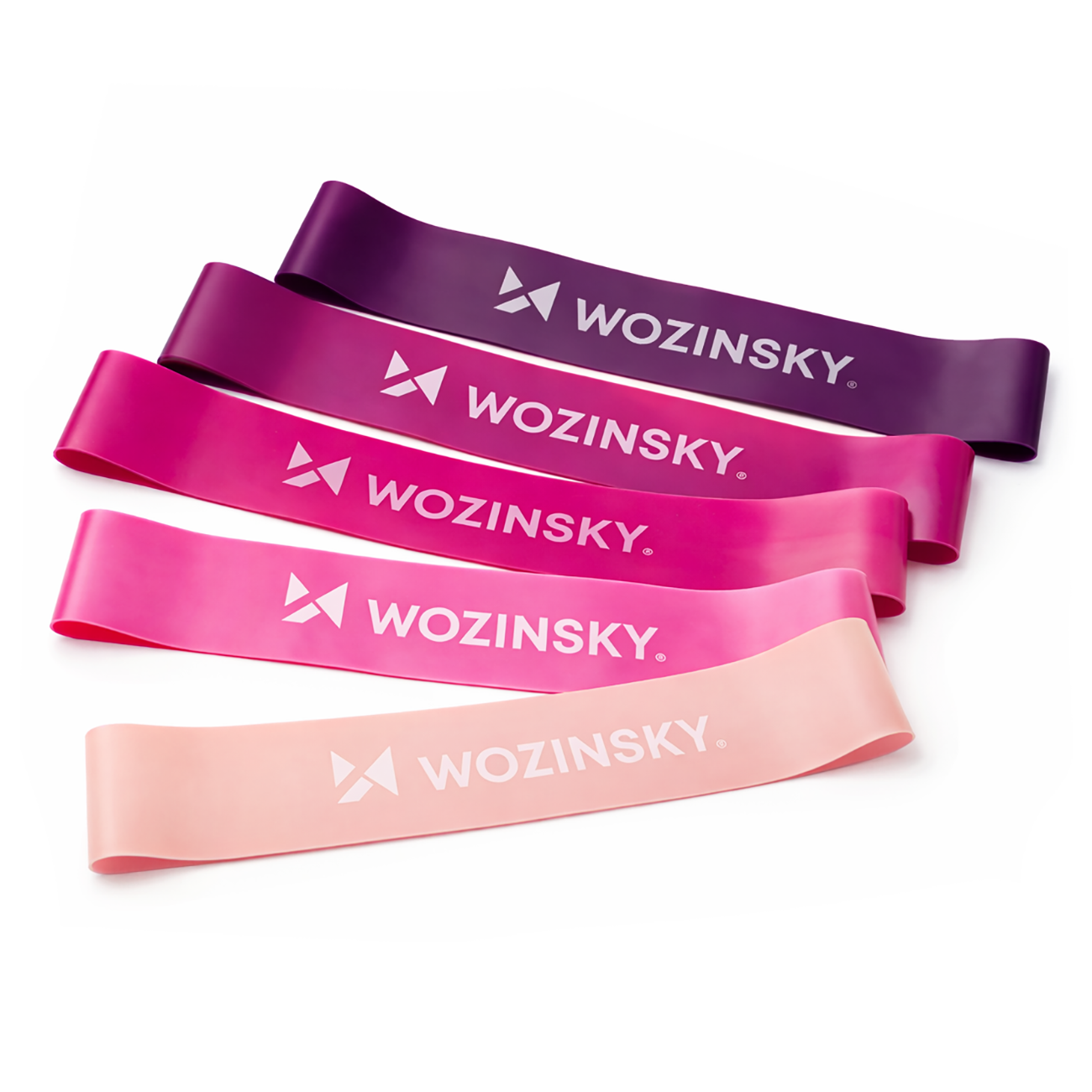 Wozinsky WGO-5A mini aktivointivastuskuminauhat TPE-materiaalista - 5 kpl