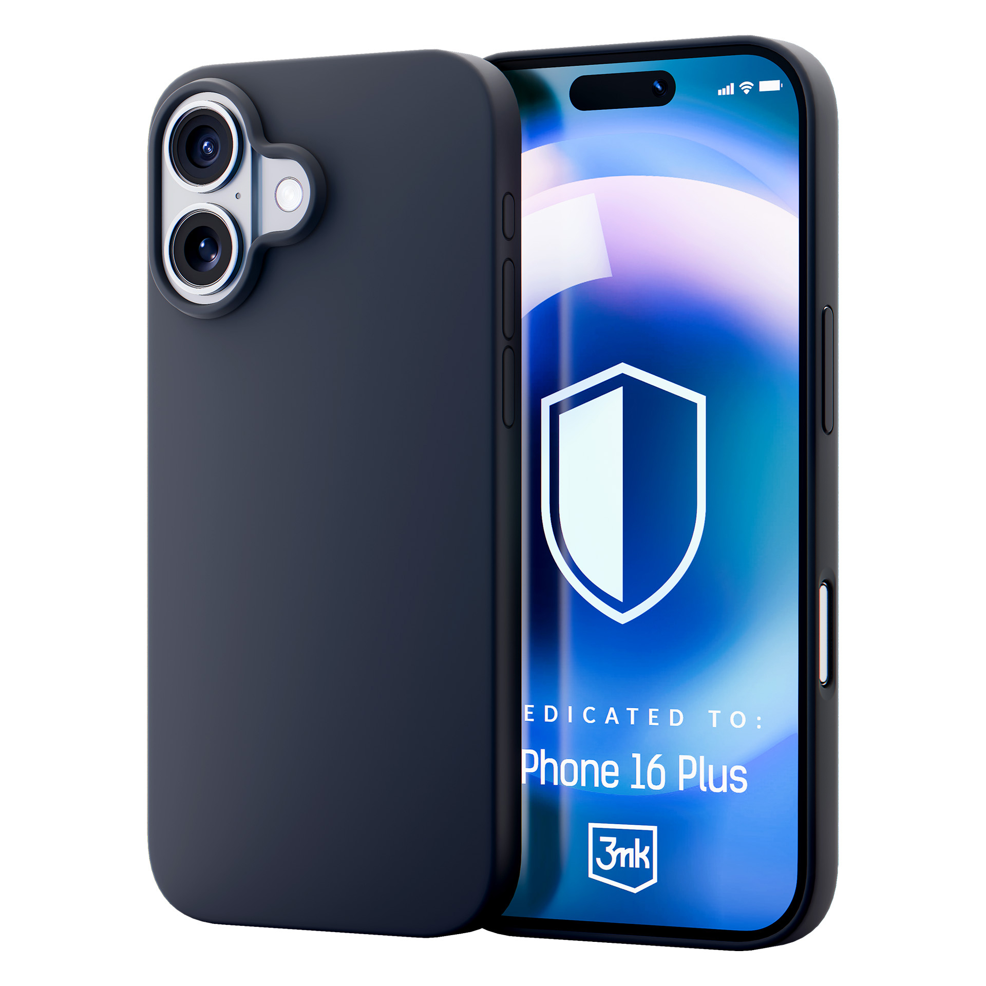 3mk Hardy Silicone MagCase Suojakuori iPhone 16 Plus:lle - harmaa