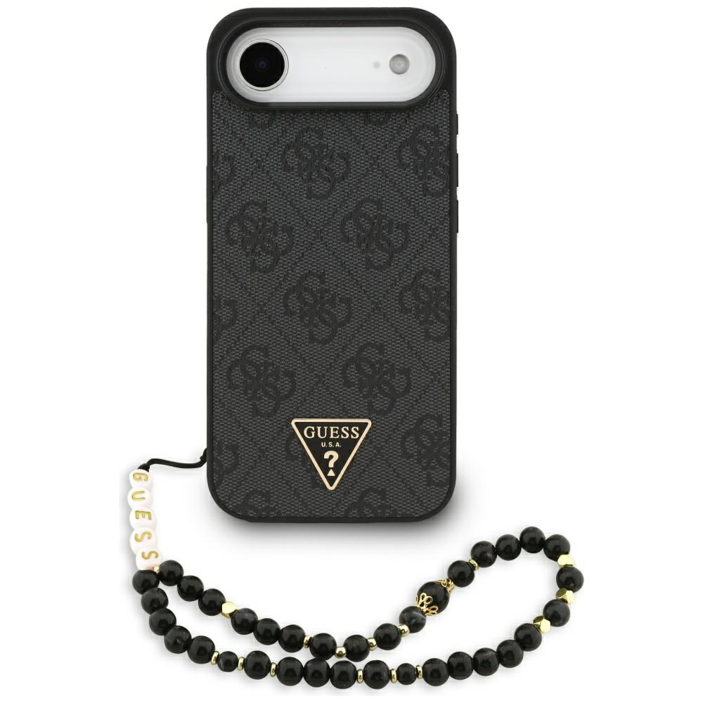 Guess 4G Strap Triangle Logo MagSafe -suojakuori iPhone 17 Airille - musta