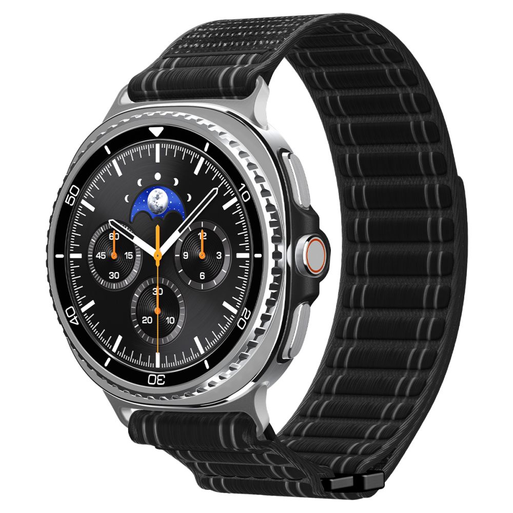 Spigen WBF1 Hihna Samsung Galaxy Watch 8/Classic (40/44/46mm) musta