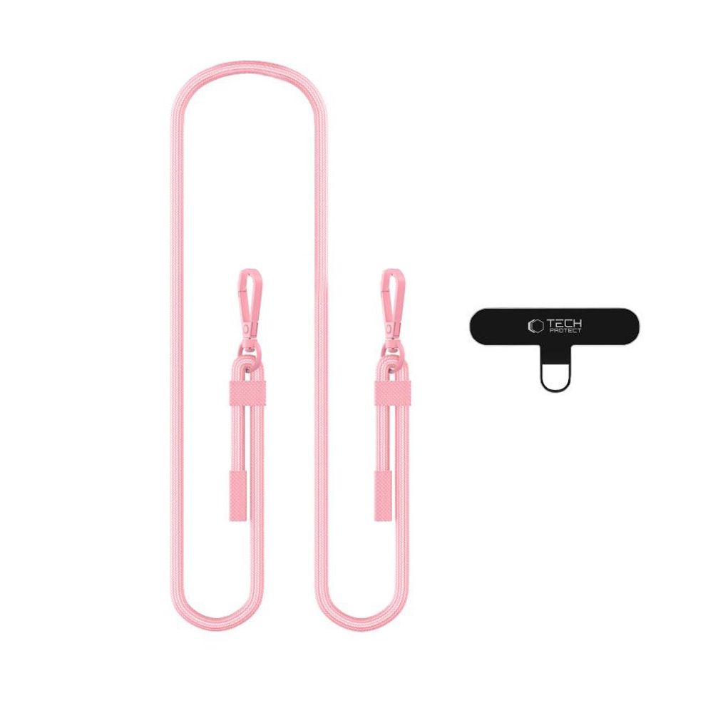 TECH-PROTECT C5SE Rope Crossbody Hihna vaaleanpunainen