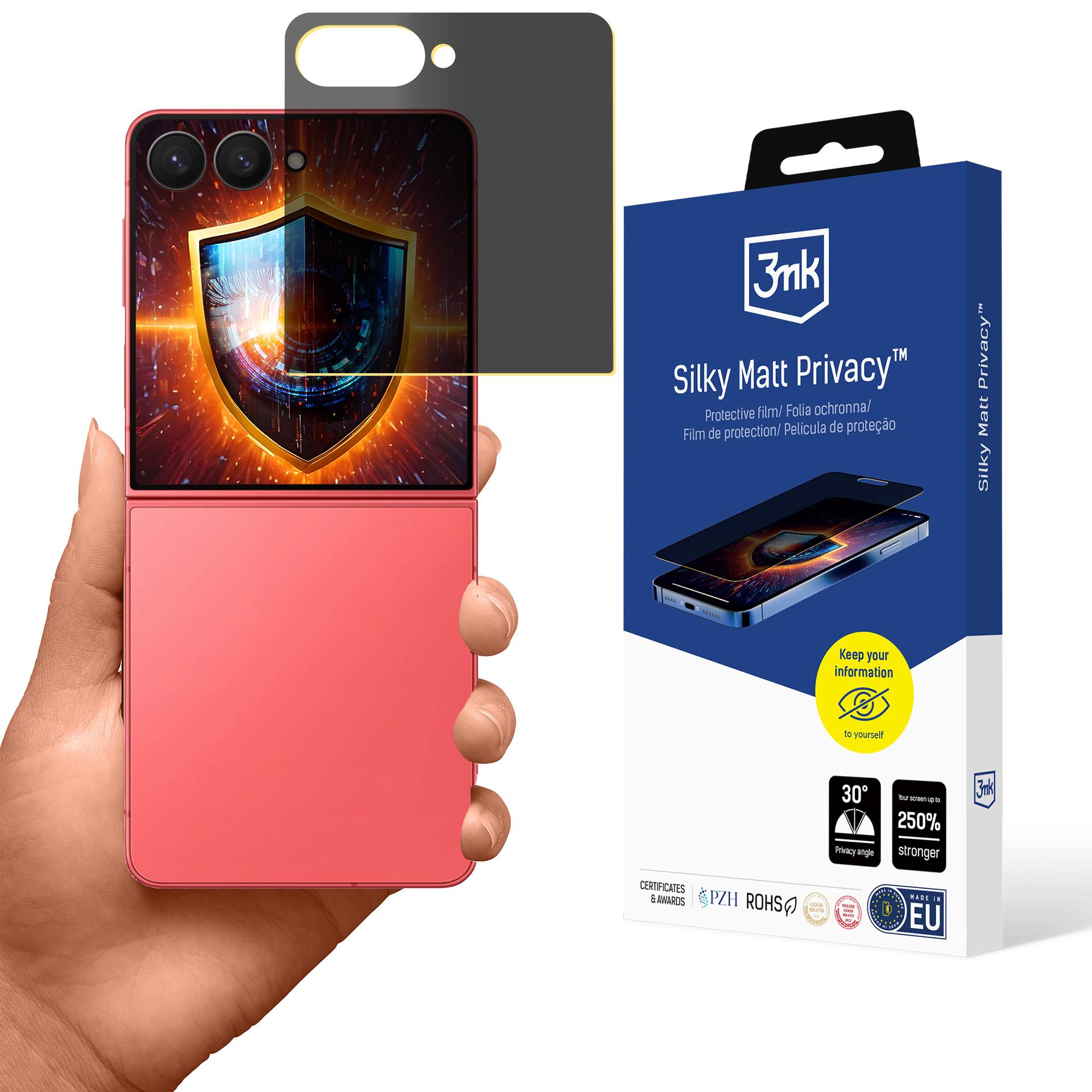 3mk Silky Matt Privacy screen-protection film for Samsung Galaxy Z Flip7