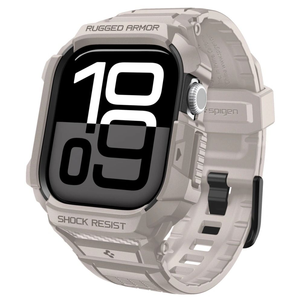 Spigen Rugged Armor Pro V2 Apple Watch 10/11 46mm Dune Beige