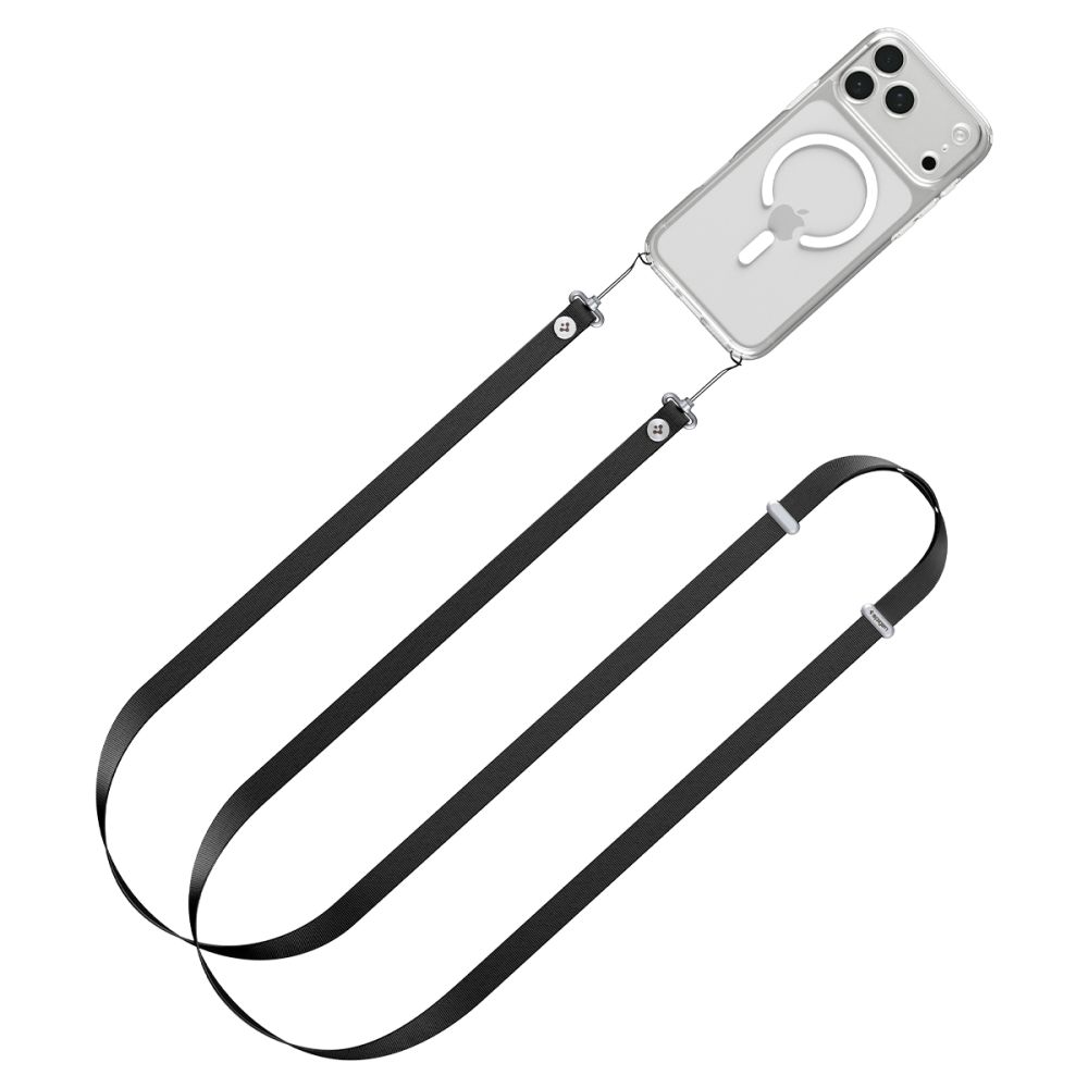 SPIGEN DA30L LANYARD STRAP CROSSBODY musta