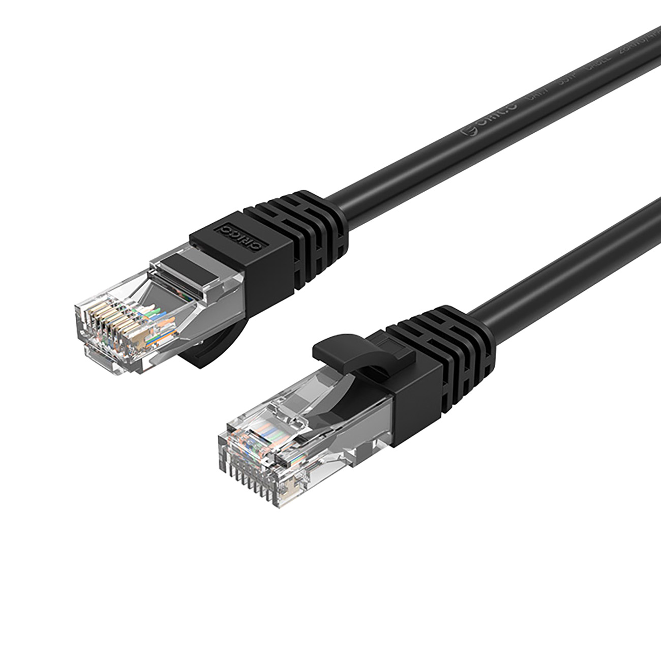 Orico PUG-C6 CAT6 1000Mbps RJ45 Ethernet-verkkokaapeli LAN pyöreä 40m - musta