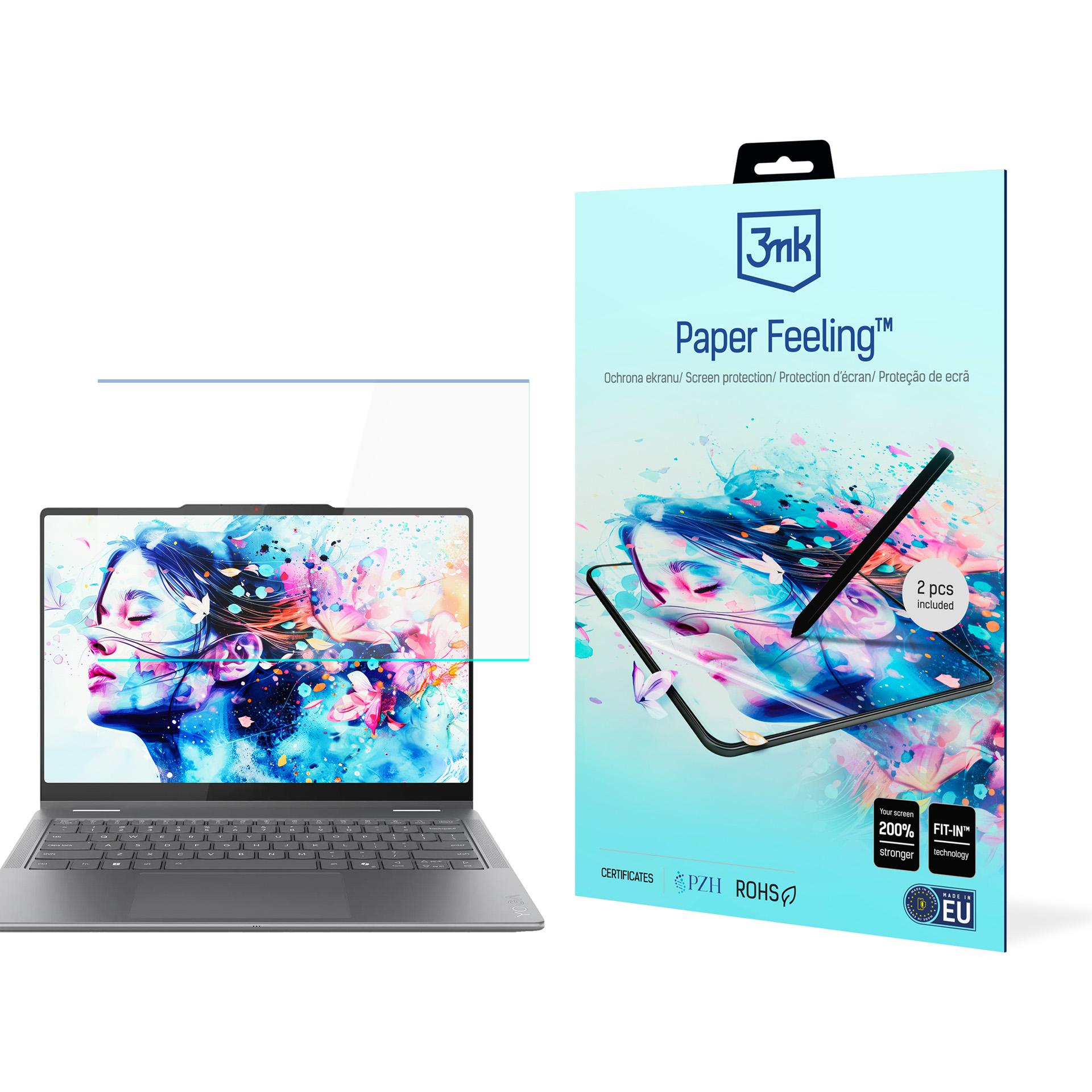 3mk Paper Feeling paperintuntuinen näytönsuojakalvo mallille Lenovo Yoga 7 2-in-1 14ILL10 14