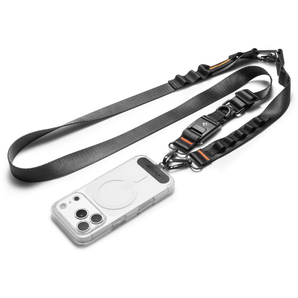 SPIGEN DA30M UNIVERSAL LANYARD STRAP CROSSBODY musta