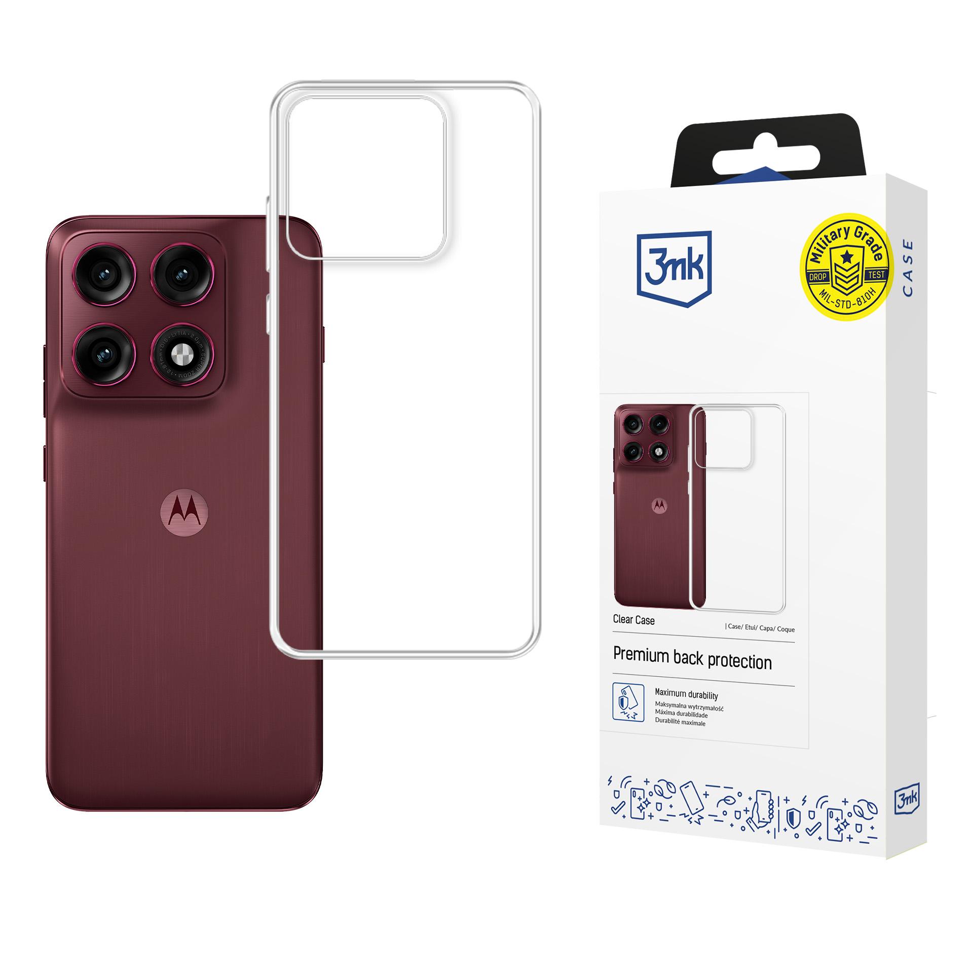 3mk Clear Case for Motorola Edge 70 Pro – transparent