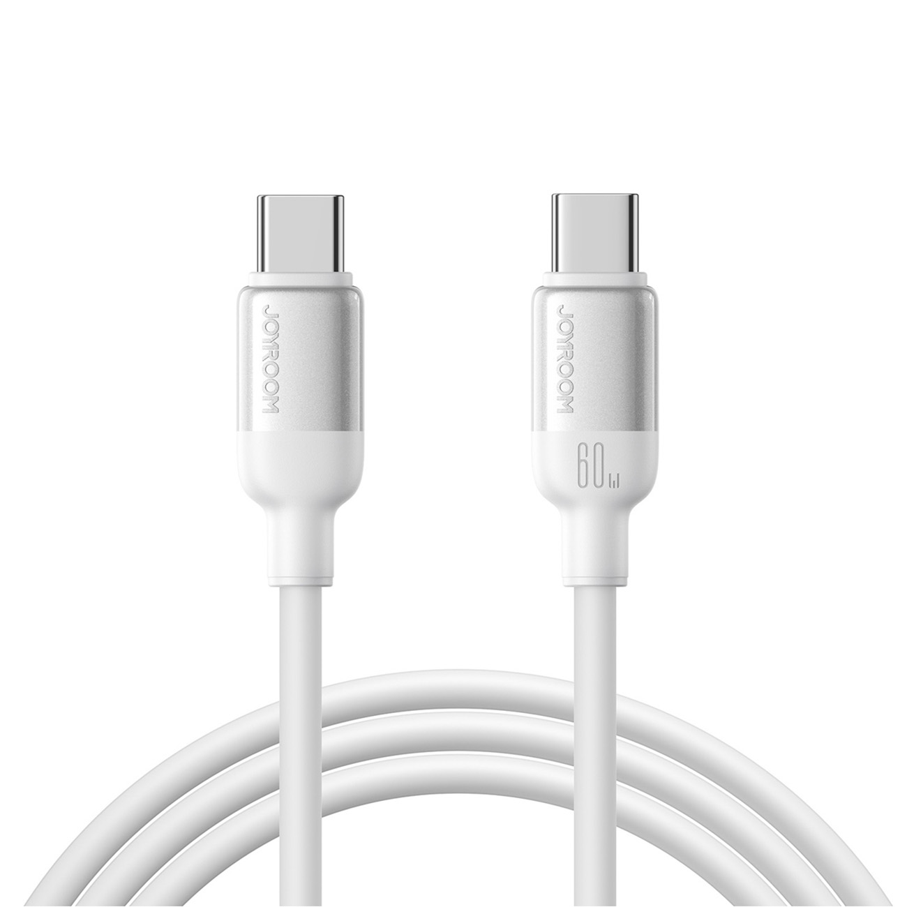 Joyroom S-A62 Lively Series 60W USB-C - USB-C kaapeli 1.2m - valkoinen