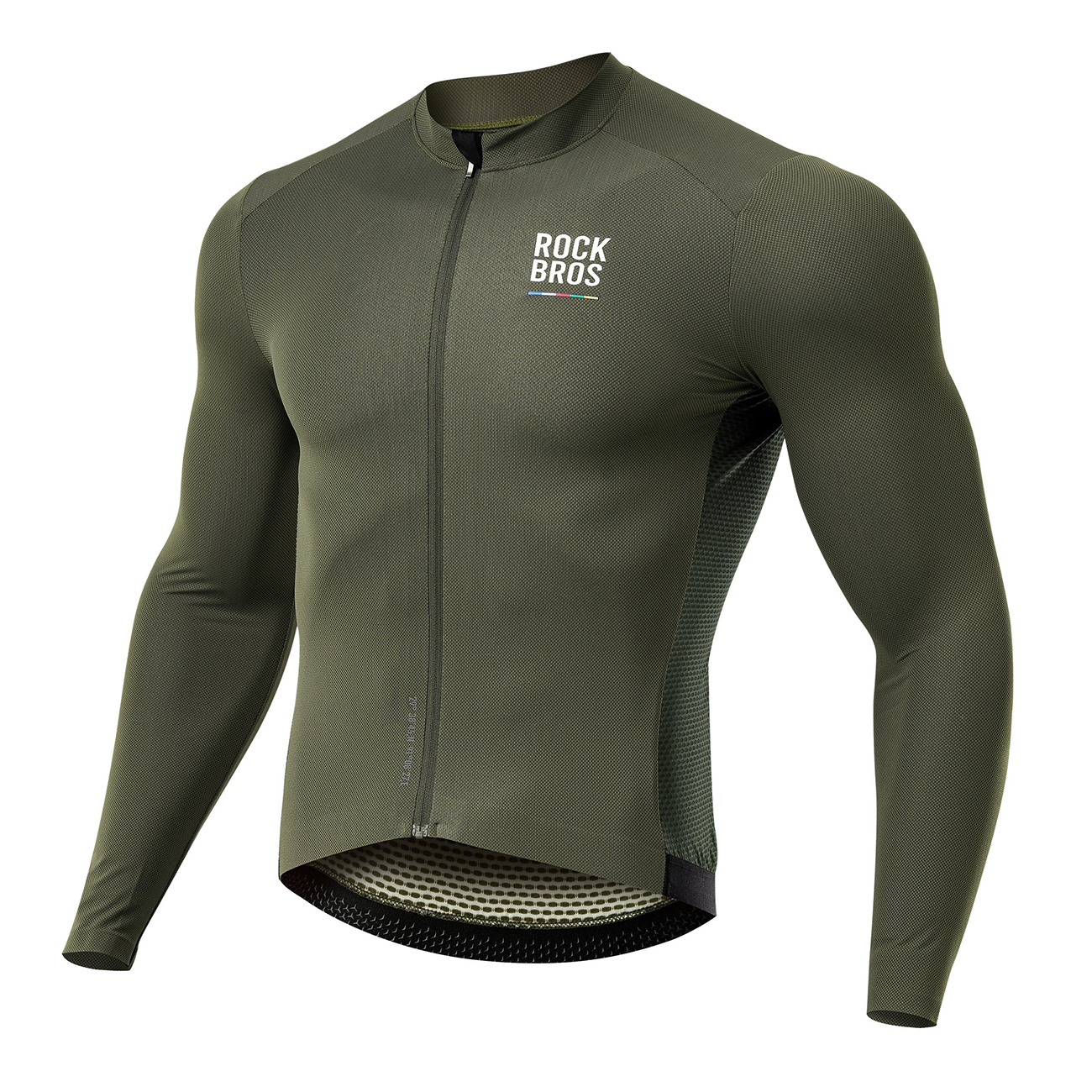 Rockbros 15220003002 ROAD TO SKY men's long sleeve cycling jersey S - green