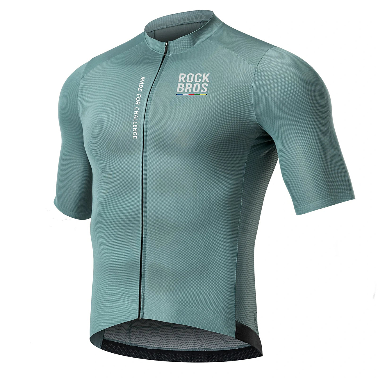Rockbros 15120014016 ROAD TO SKY men's cycling jersey short sleeve S - gray-blue
