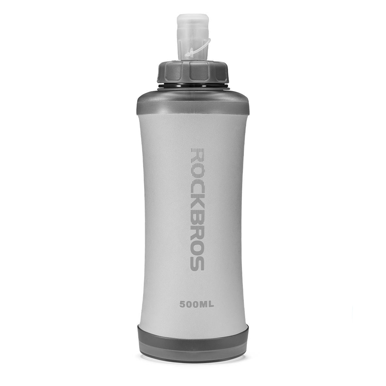 Rockbros 350017001 pehmeä juoksupullo, 500 ml – valkoinen