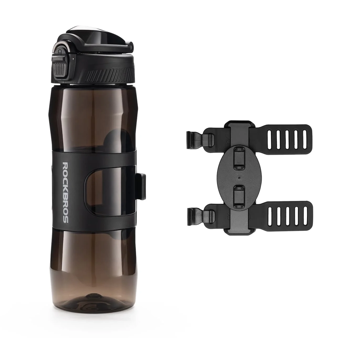 Rockbros S550H-1 700 ml termospullo magneettisella pidikkeellä ja kiinnityshihnalla - musta
