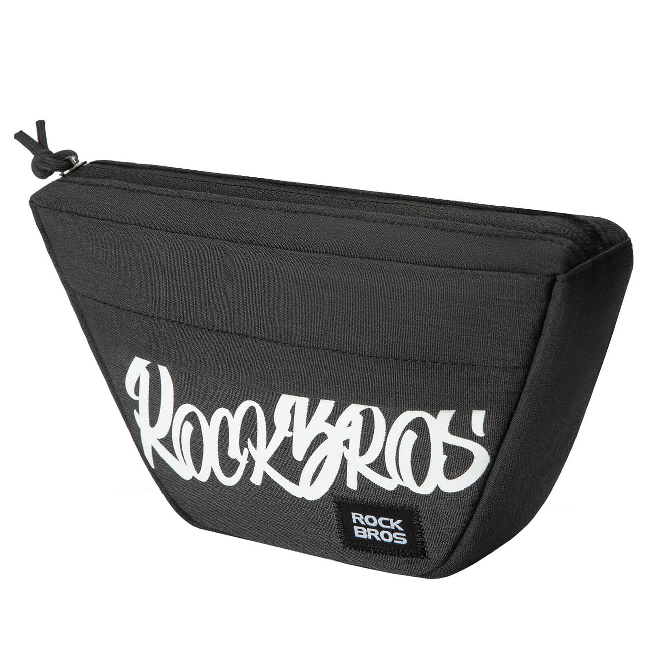 Rockbros G011 Flash Journey puolisuunnikkaan muotoinen polkupyörän ohjaustangon laukku 0.7 l - musta