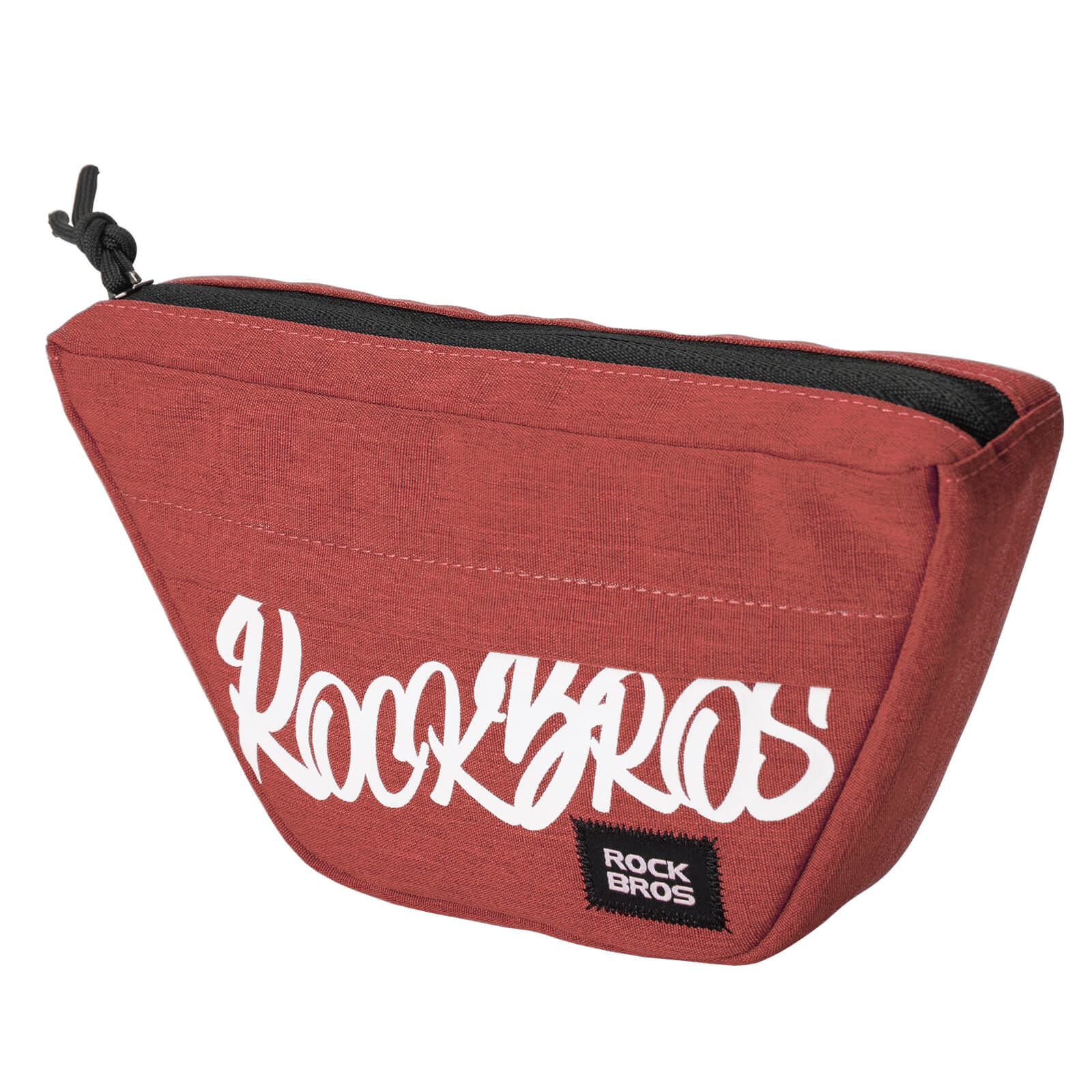 Rockbros G011 Flash Journey puolisuunnikkaan muotoinen polkupyörän ohjaustangon laukku 0.7 l - punainen