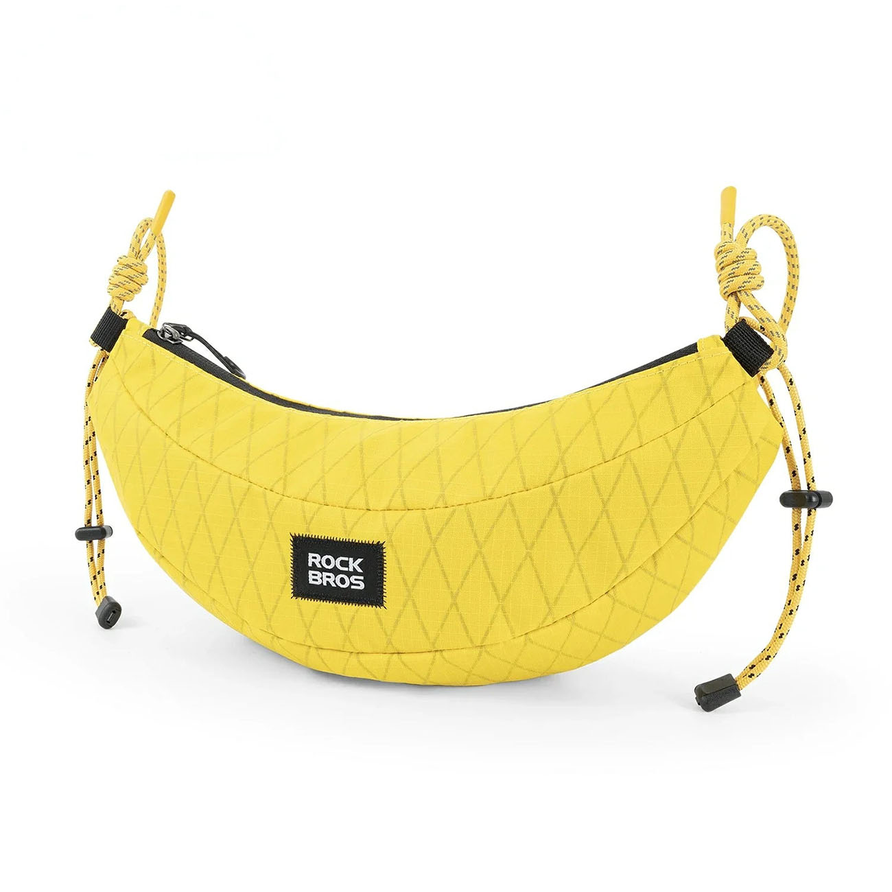 Rockbros H74 polkupyörän laukku ohjaustankoon tai olalle (banaanin muotoinen) 1.8L - keltainen