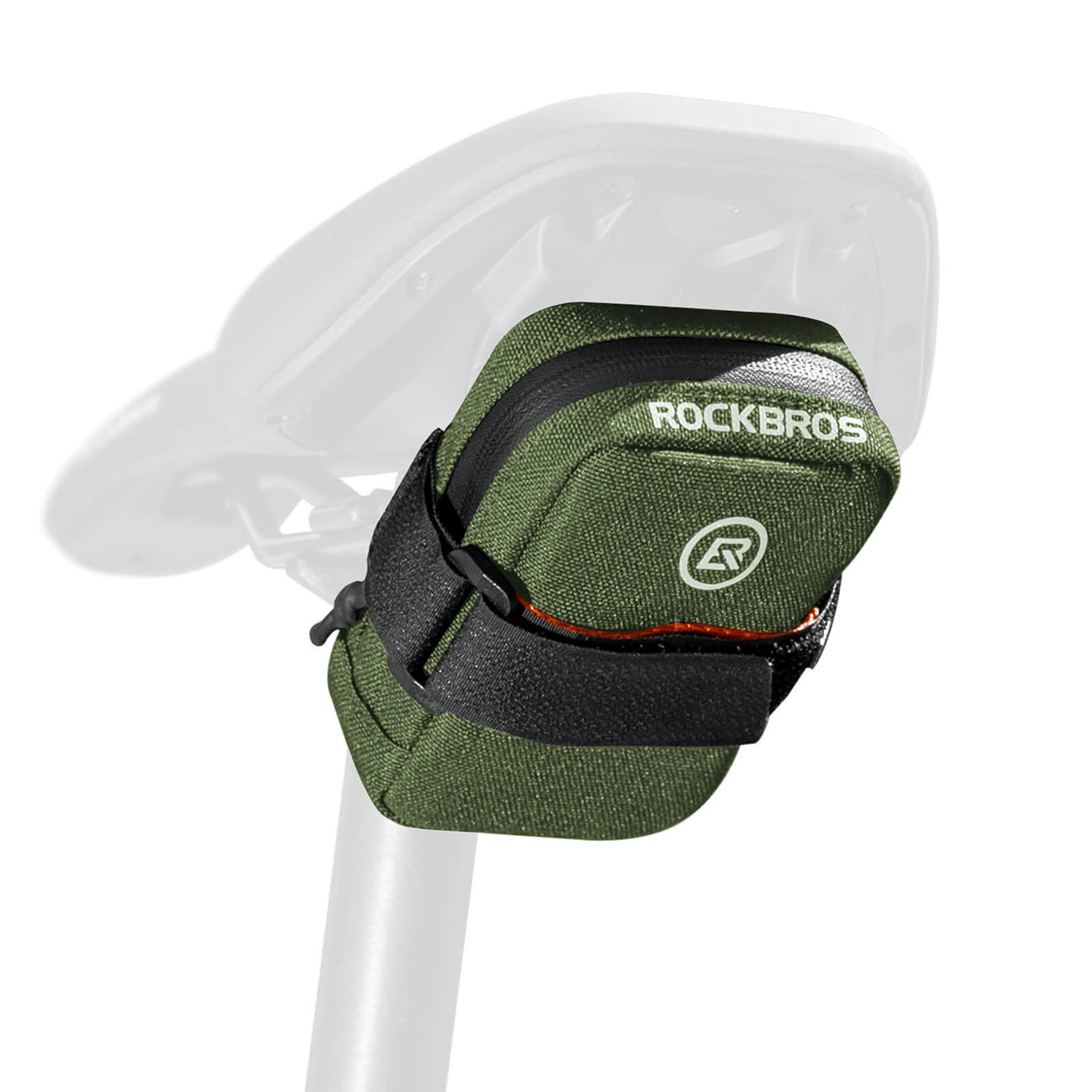 Rockbros F006 polkupyörän satulalaukku 0.35 l - vihreä