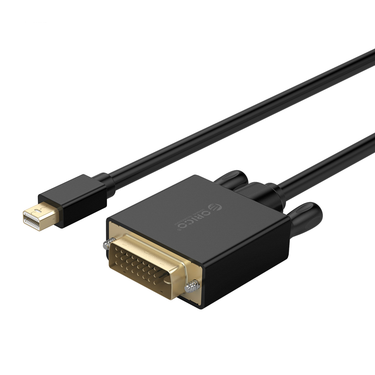 Orico XD-MDTD Mini DisplayPort–DVI, Full HD 60 Hz-kaapeli, 2 m – musta