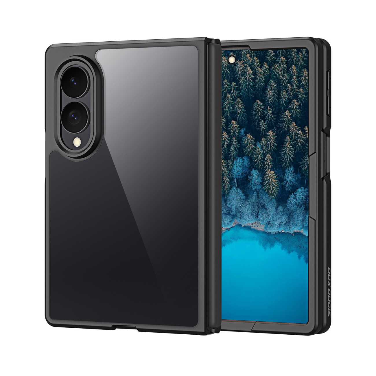 Dux Ducis Aimo -suojakuori Samsung Galaxy Z Fold 8 Wide -puhelimelle, musta