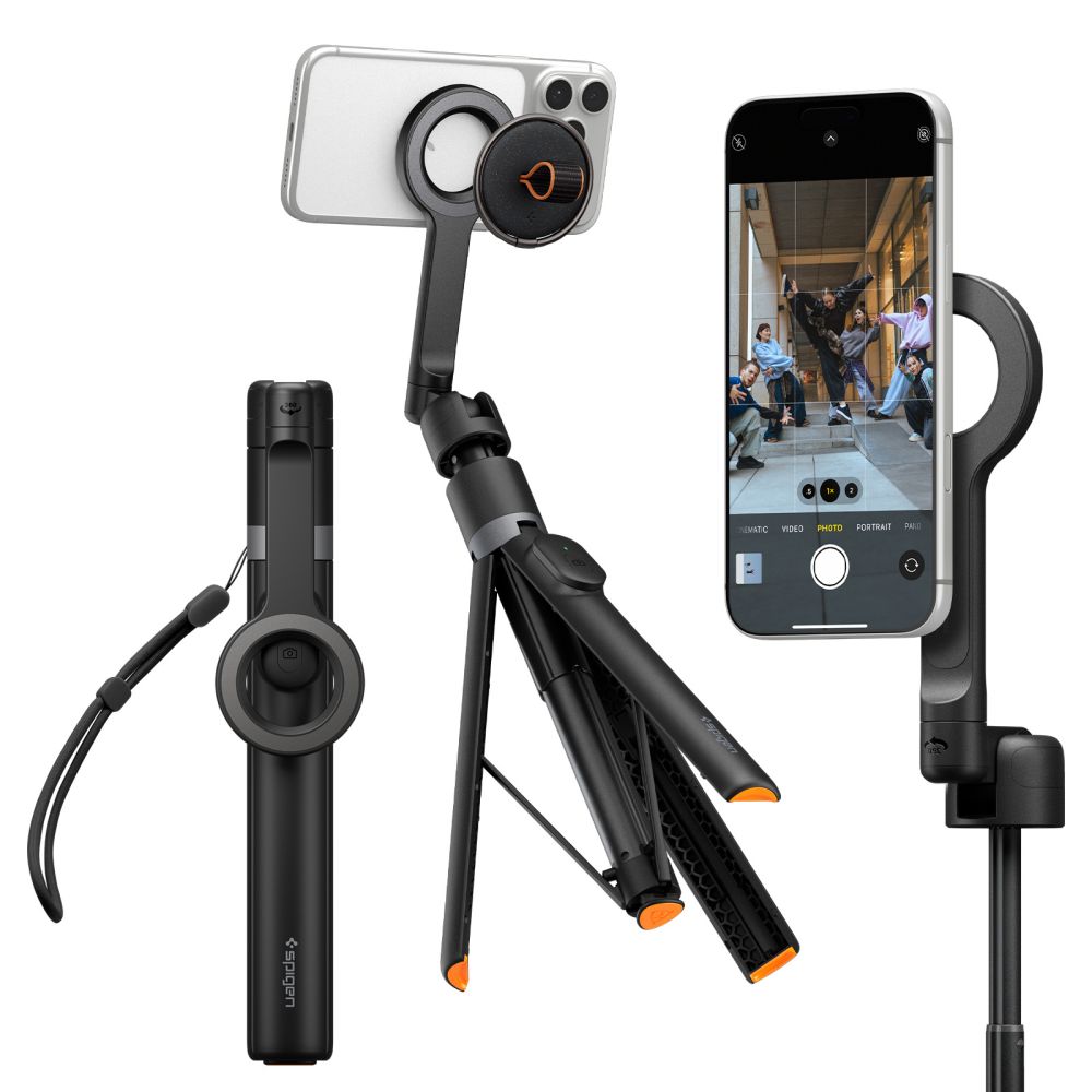 Spigen S582W Bluetooth selfiekeppi - musta