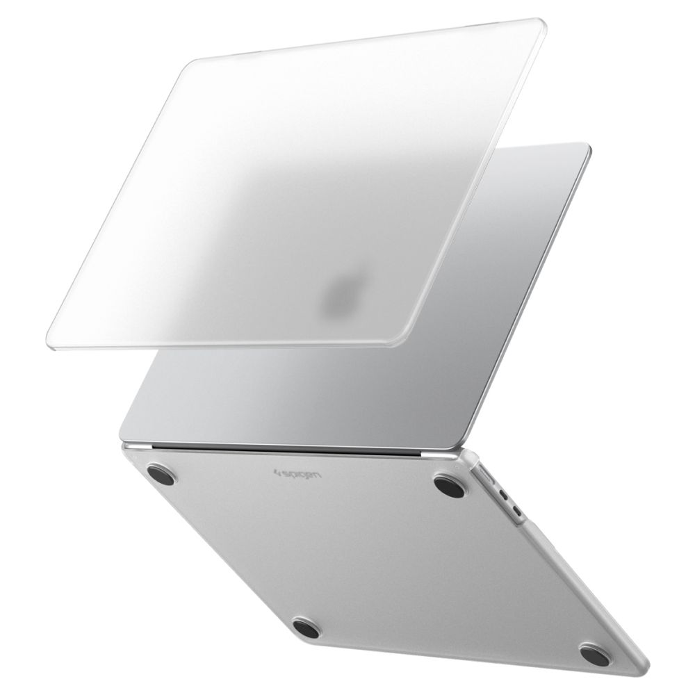 Spigen AirSkin suojakuori MacBook Air 13" 2023 / 2024 / 2025 / 2026 -mallille – läpinäkyvä