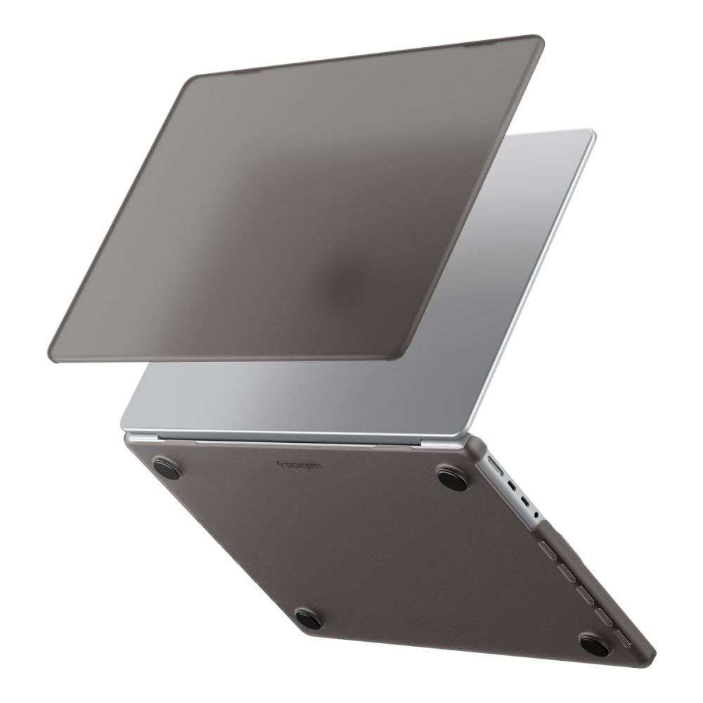 Spigen AirSkin suojakuori MacBook Pro 16" 2021 / 2023 / 2024 / 2025 / 2026 -mallille – puoliläpinäkyvä
