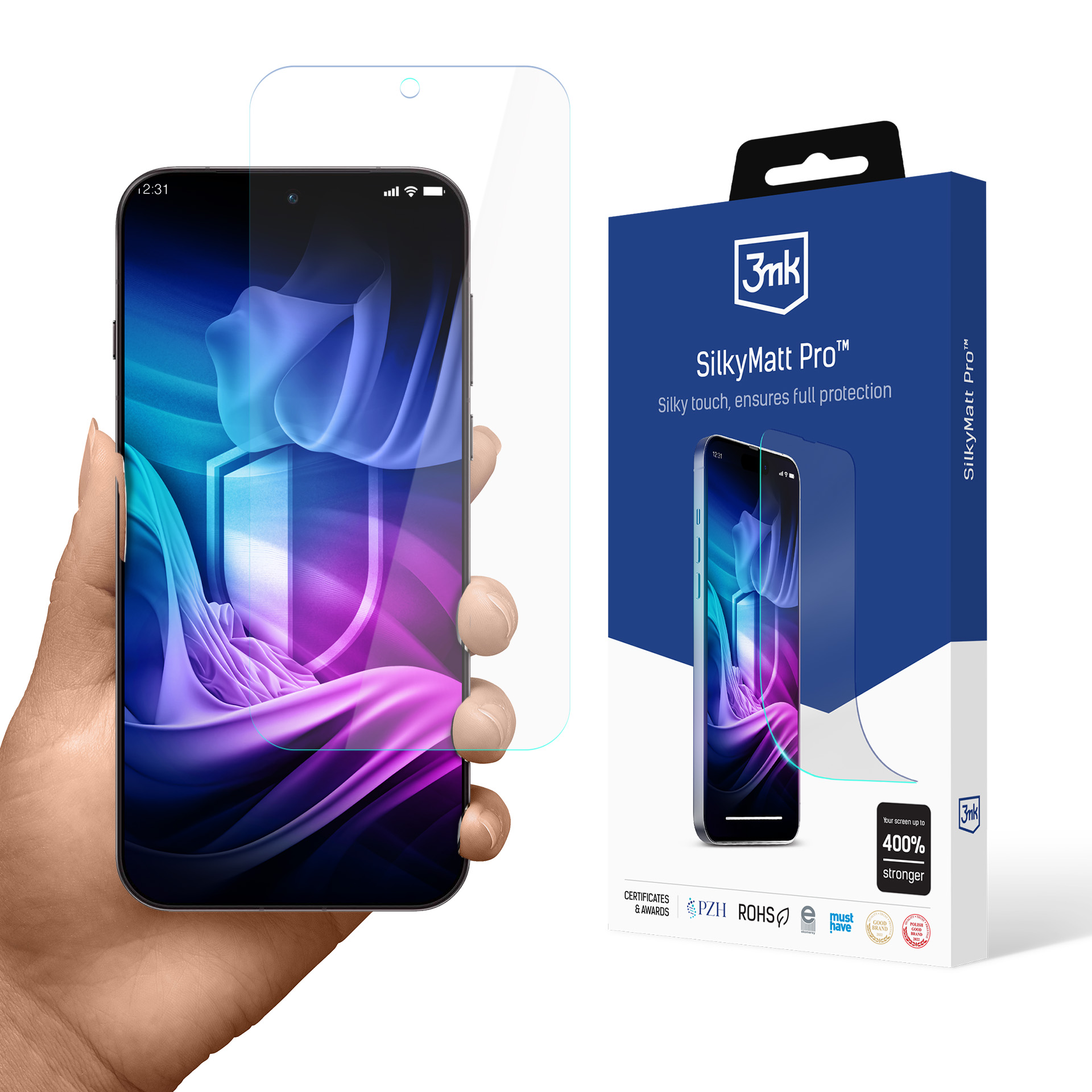 3mk SilkyMatt Pro matte screen-protection film for OPPO Find X9 Pro