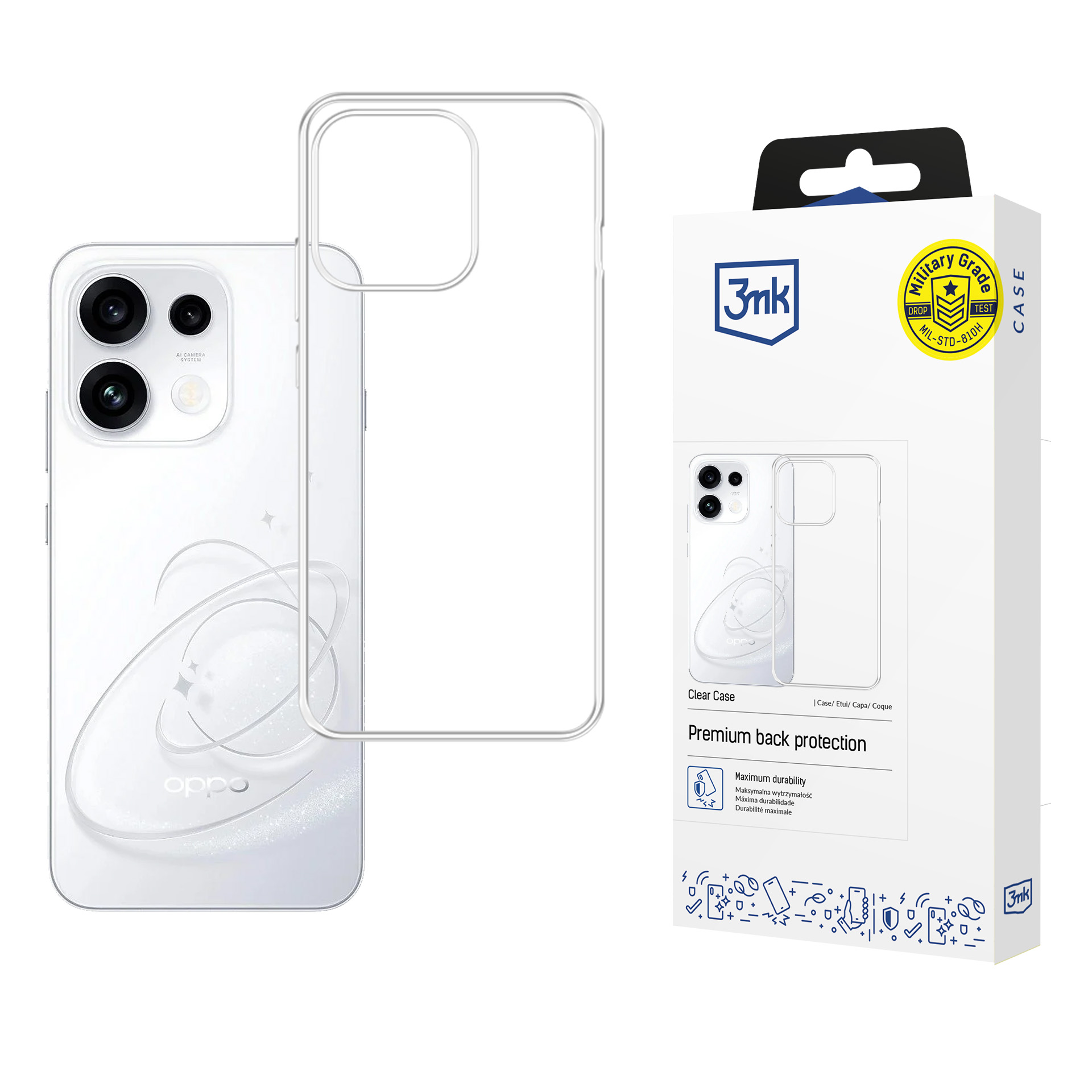 3mk Clear Case for OPPO Reno 16 F / Reno 16 FS (CPH2859) – transparent