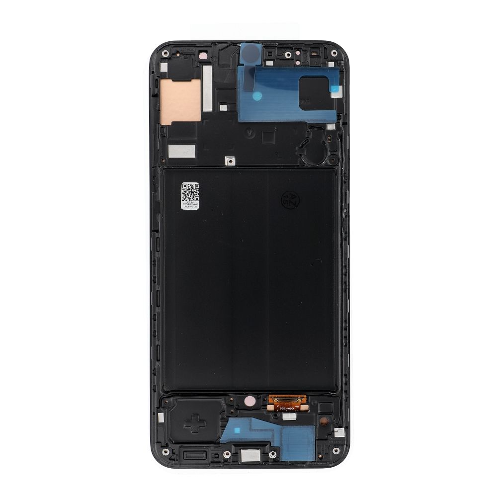 REWA OLED LCD-näyttö kehyksellä SAMSUNG A50 -puhelimelle, musta