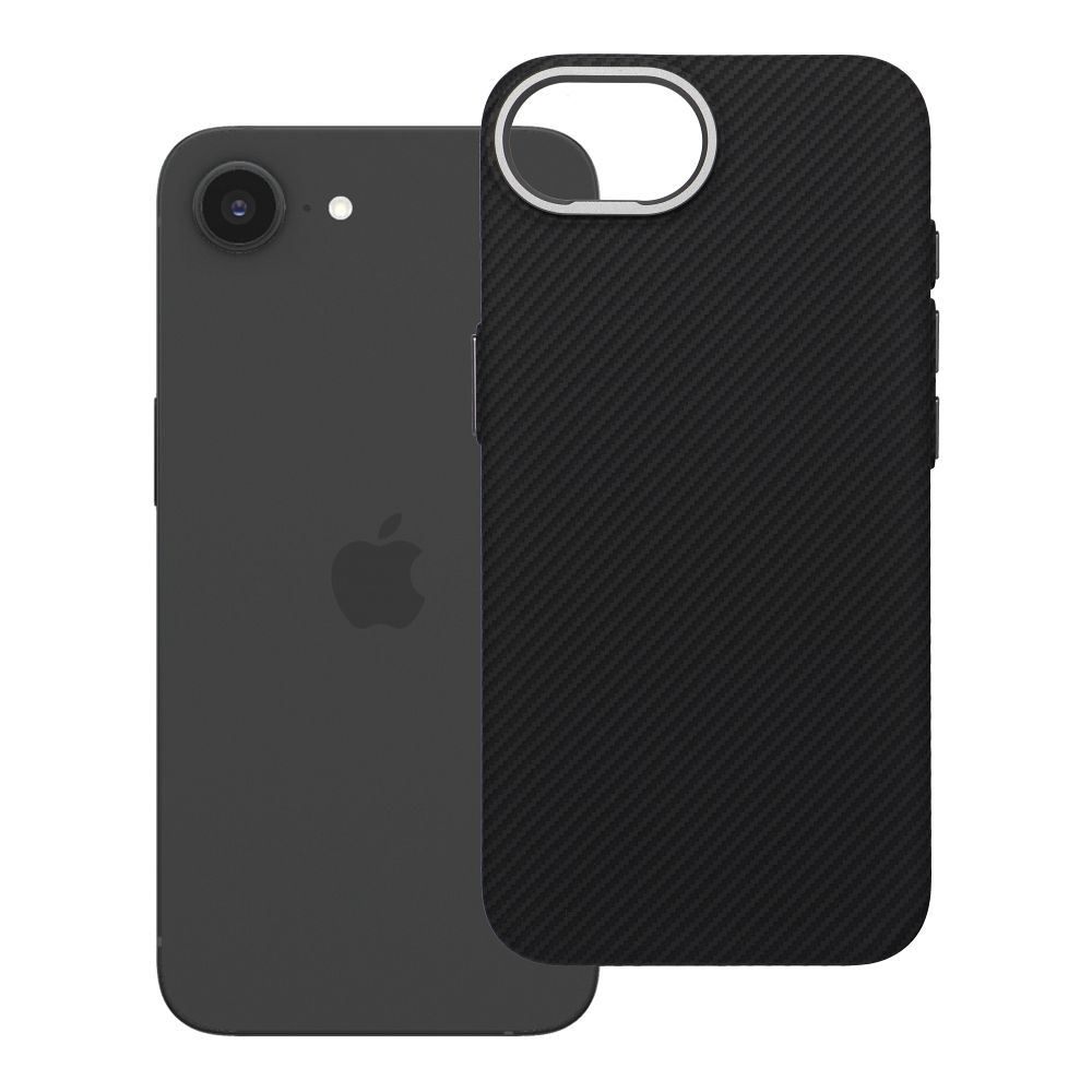 MagSafe-yhteensopiva K-Look-suojakuori iPhone 16e (SE4 2025) / 17e, musta