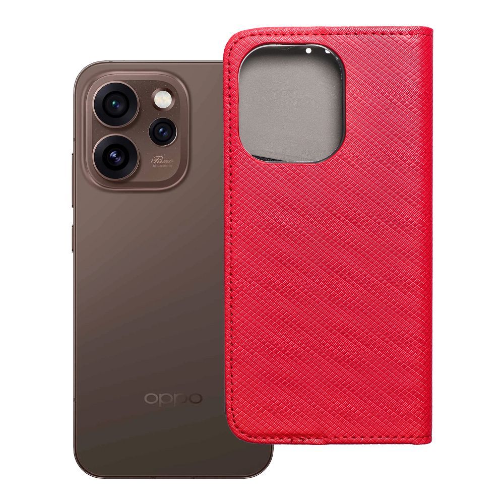 Läppäkotelo Oppo Reno 15 PRO 5G Smart Case Book punainen