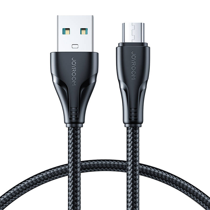 Joyroom S-UM018A11 Surpass USB-A–Micro-USB-kaapeli, 0,25 m (musta)