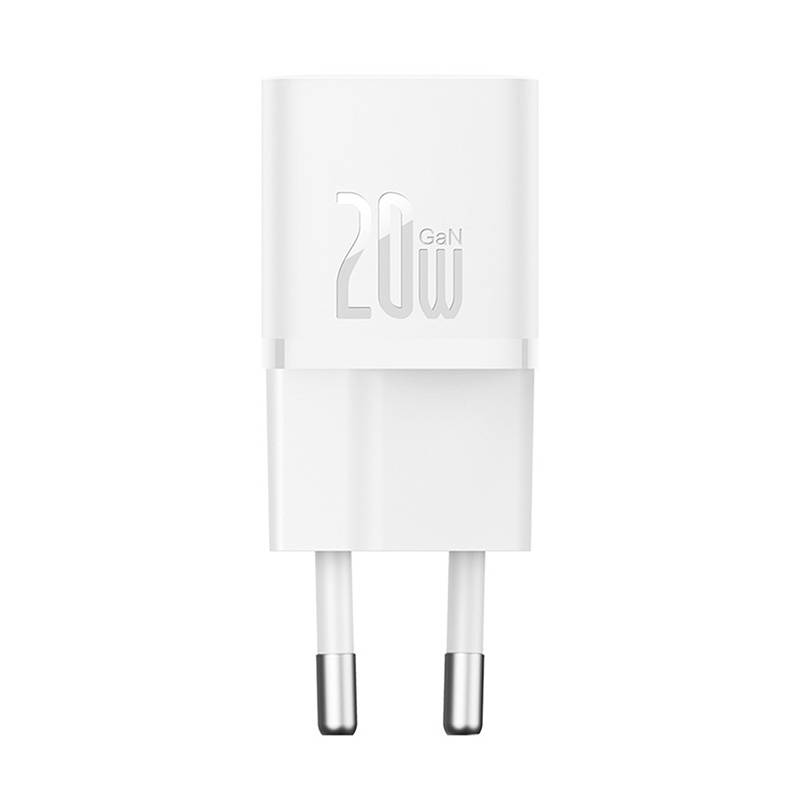 Mini-seinälaturi Baseus GaN5 20W (valkoinen)