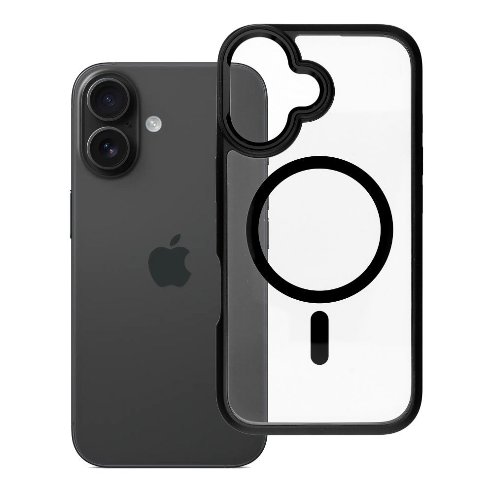 ROAR suojakuori MAG BUMPER, yhteensopiva MagSafen kanssa, IPHONE 16, musta