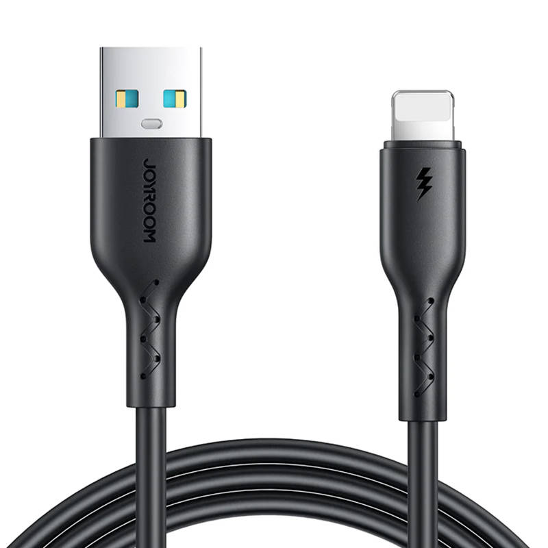 Joyroom SA26-AL3 Flash Charge USB–Lightning-kaapeli / 3A / 1m (musta)