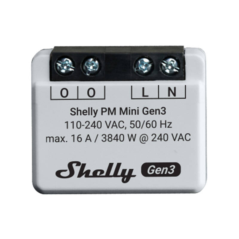 Shelly PM Mini Gen3 Controller, WiFi/Bluetooth