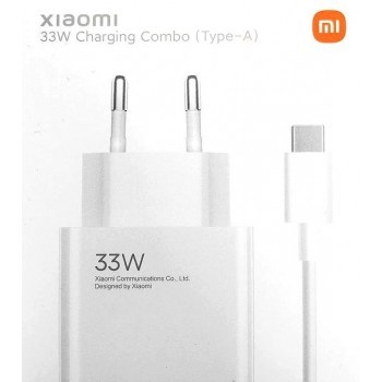 Alkuperäinen Xiaomi-laturi (BHR4996EU) 33W + type-C-kaapeli, valkoinen, pakkauksessa