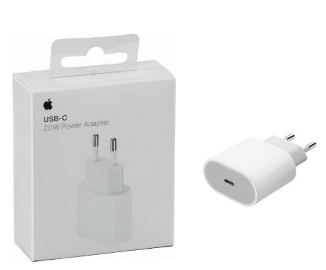 Laturi alkuperäinen Apple (USB-C) MHJE3ZM/A MD3J4ZM/A MUVV3ZM/A A2347 (20W) valkoinen laatikossa