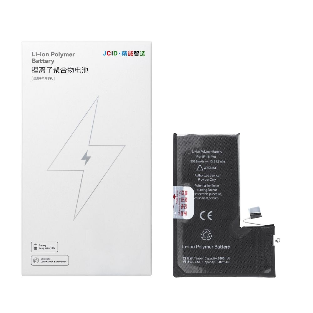 JCID Battery for iPhone 16 Pro (standard capacity)