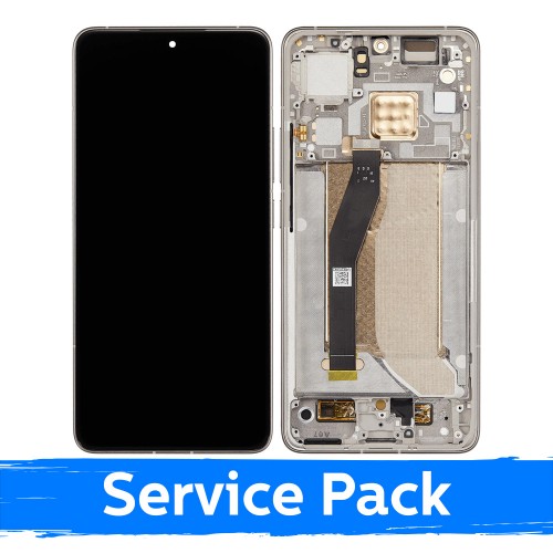 Xiaomi 14T Pro -yhteensopiva LCD-näyttö kehyksellä / titaaninharmaa / (huoltopakkaus)