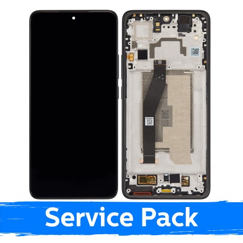 Xiaomi 14T -yhteensopiva LCD-näyttö kehyksellä / titaaninmusta / (huoltopakkaus)