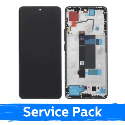 Xiaomi Redmi Note 13 Pro 5G / Poco X6 5G -yhteensopiva LCD-näyttö kehyksellä / oliivinvihreä / (huoltopakkaus)